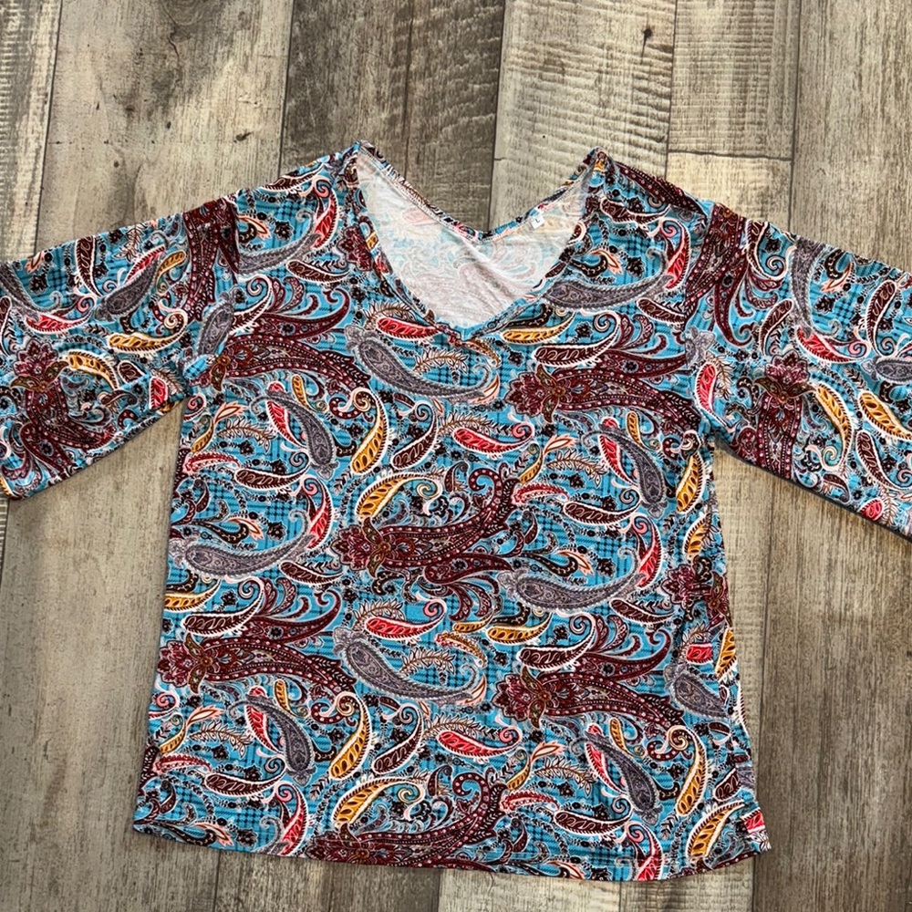 Paisley Pattern‎ women’s top- size L
